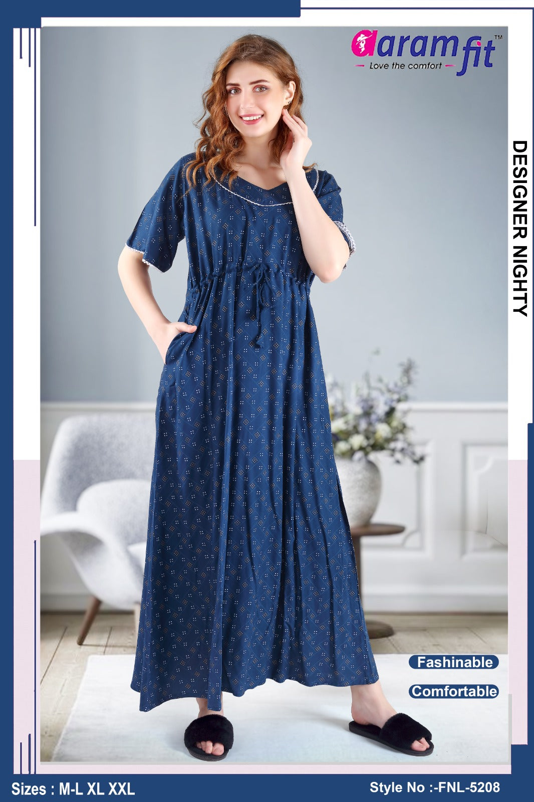AARAMFIT DESIGNER NIGHTY FNL-5208