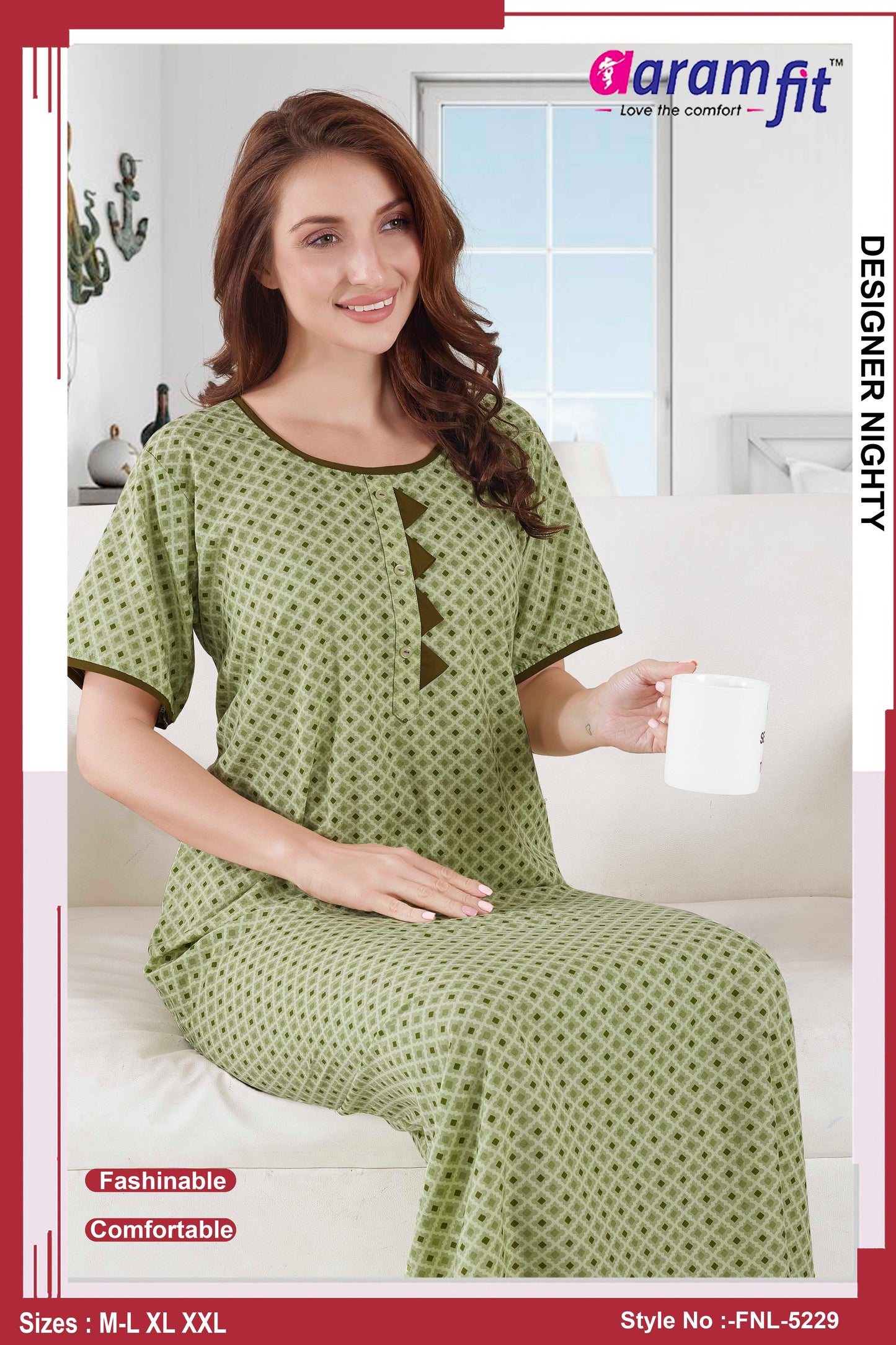 AARAMFIT DESIGNER NIGHTY FNL-5229