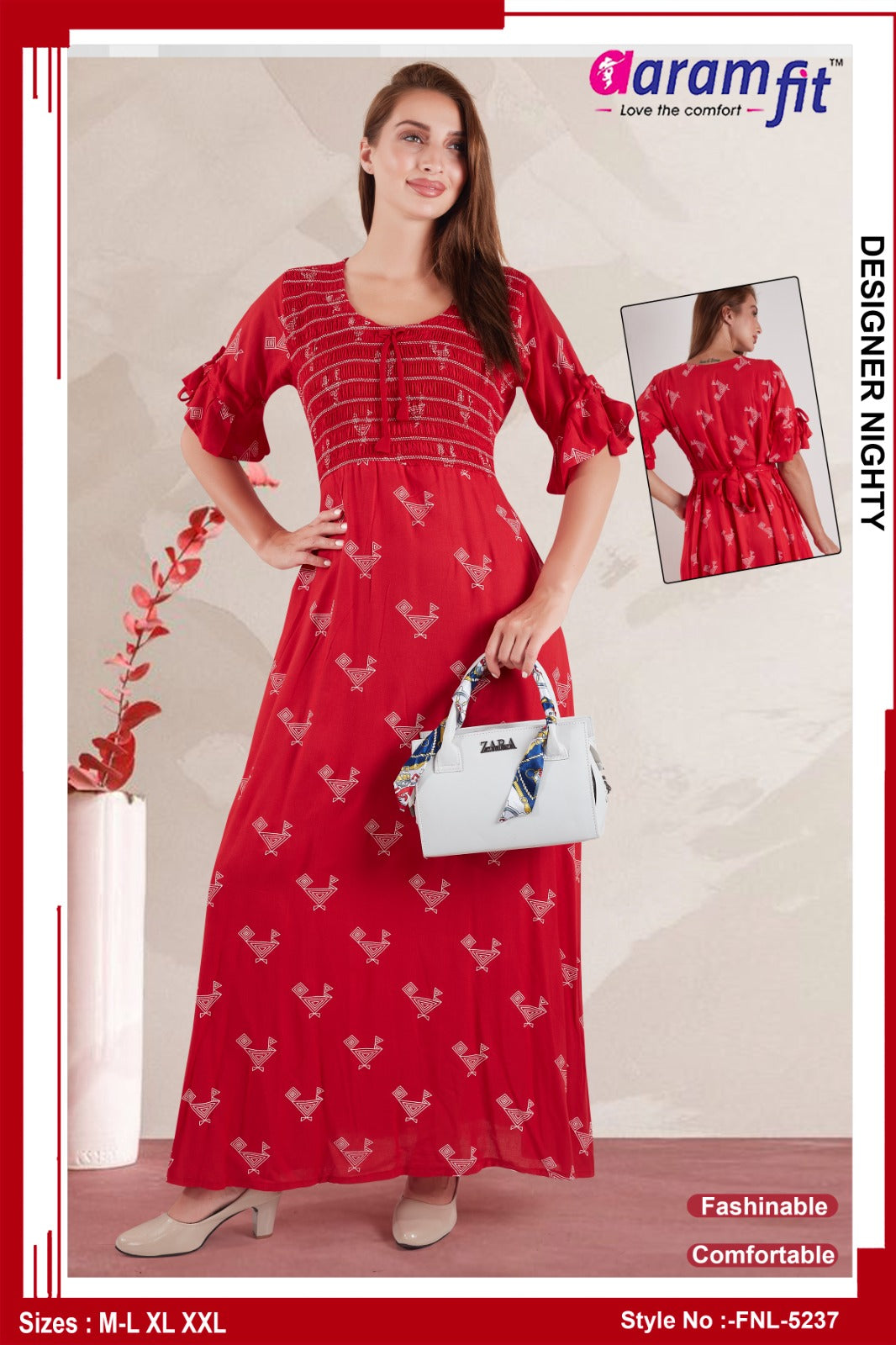 AARAMFIT DESIGNER NIGHTY FNL-5237
