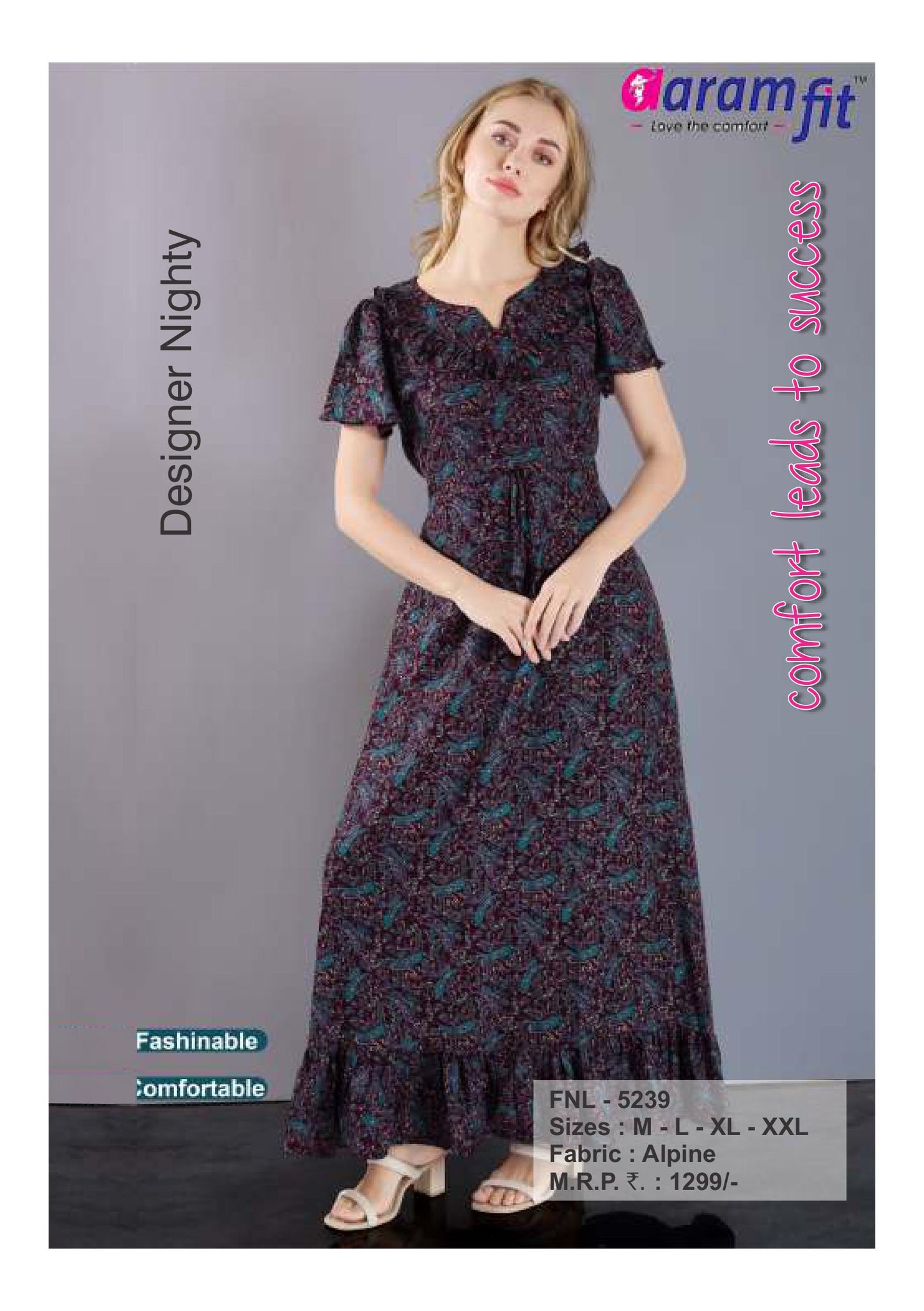 AARAMFIT DESIGNER NIGHTY FNL-5239