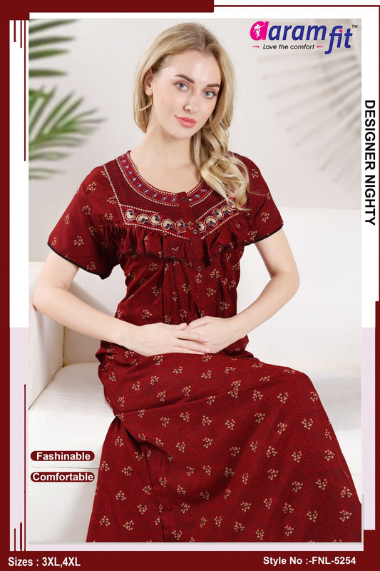 AARAMFIT DESIGNER NIGHTY FNL-5254 / 3XL-4XL