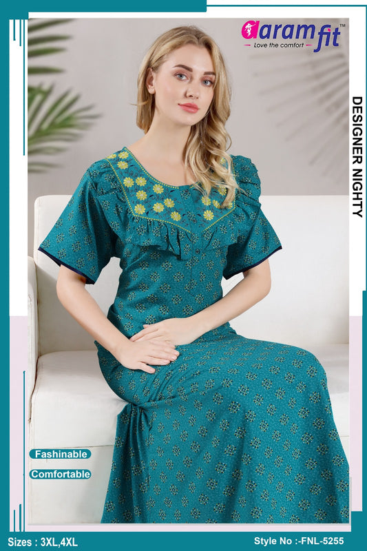 AARAMFIT DESIGNER NIGHTY FNL-5255 / 3XL-4XL