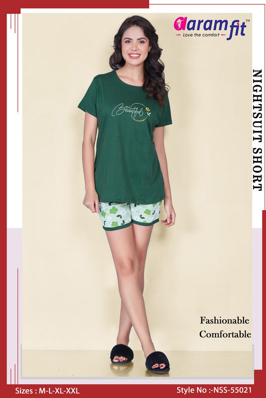 AaramFit Designer Night Suit Short-NSS 55021