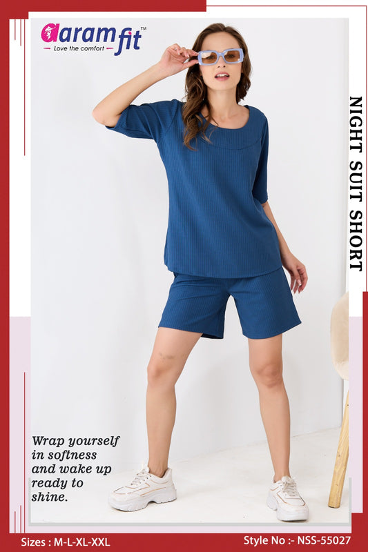 AaramFit Designer Night Suit Short-NSS 55027