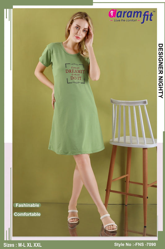 AaramFit Designer Nighty Short FNS-7090