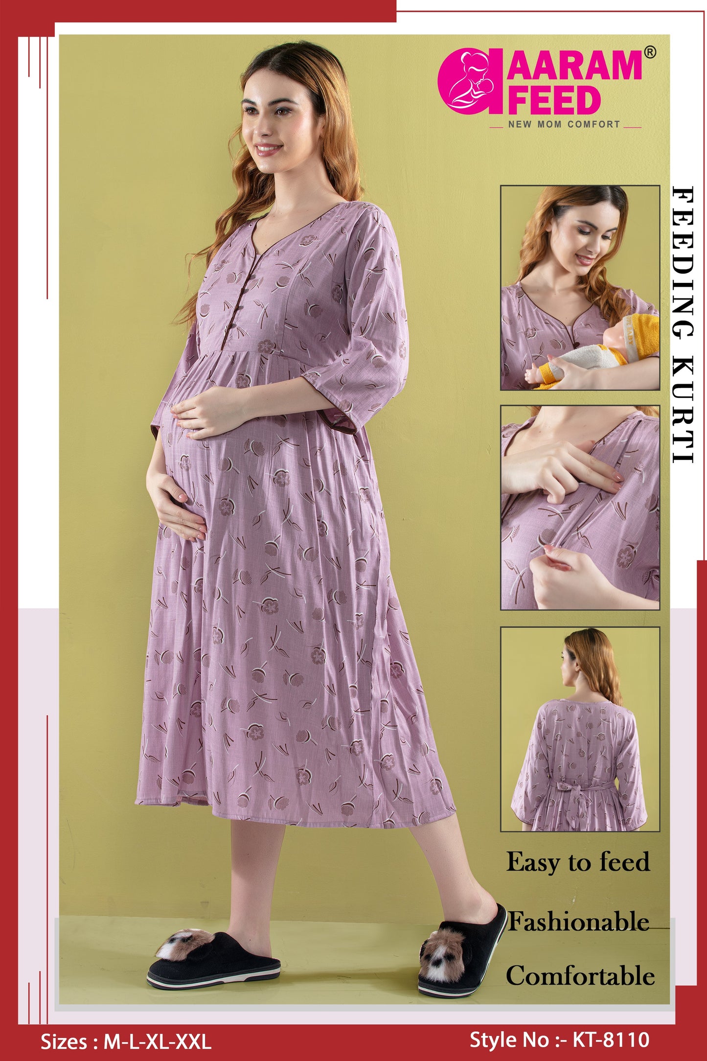 AaramFeed Feeding Kurti KT-8110