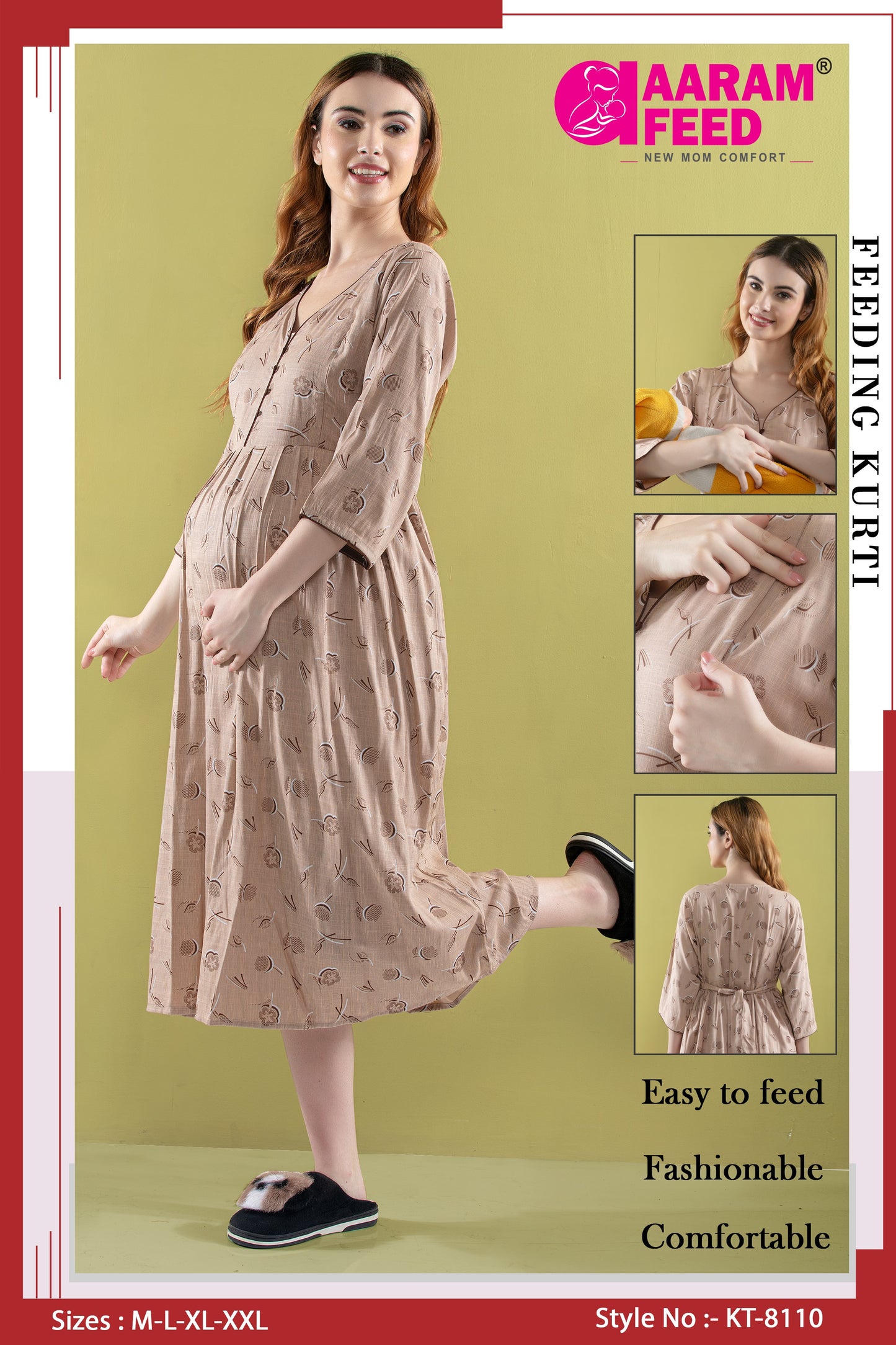 AaramFeed Feeding Kurti KT-8110