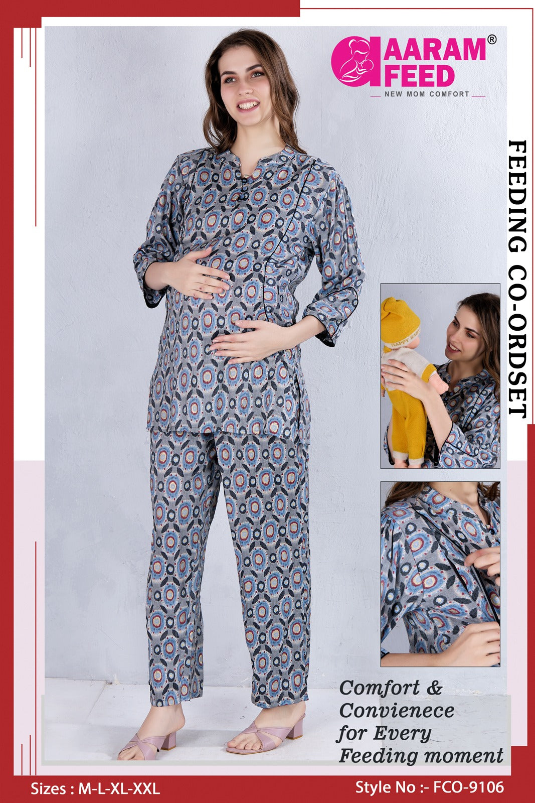 AARAMFEED FEEDING CO-ORD SET-FCO-9106