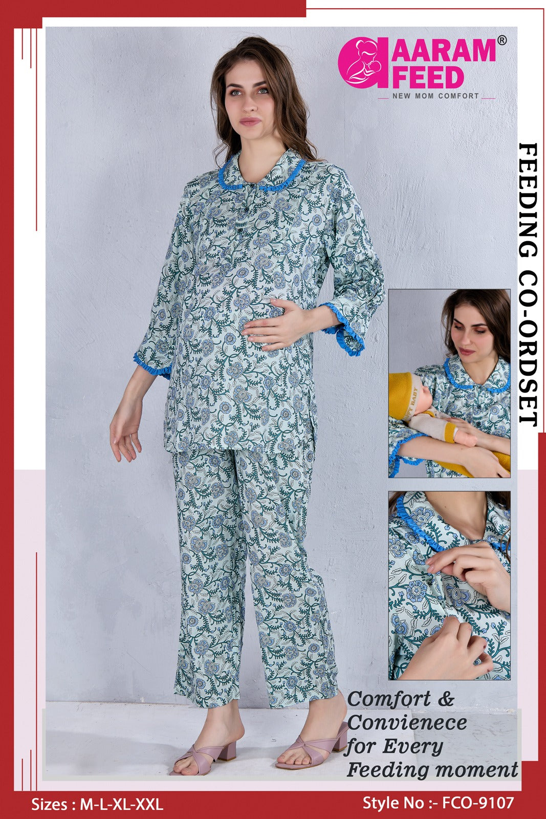 AARAMFEED FEEDING CO-ORD SET-FCO-9107