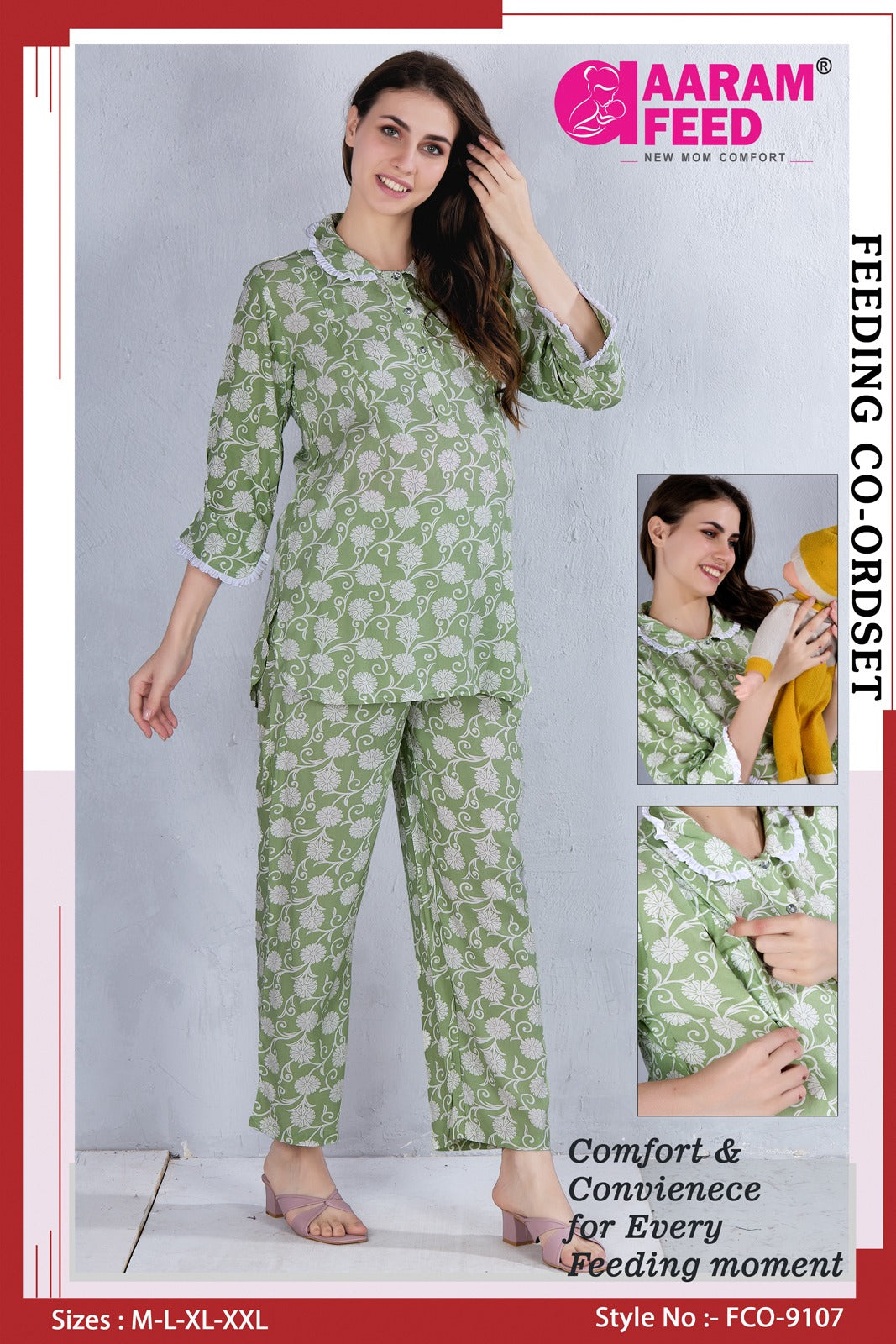 AARAMFEED FEEDING CO-ORD SET-FCO-9107