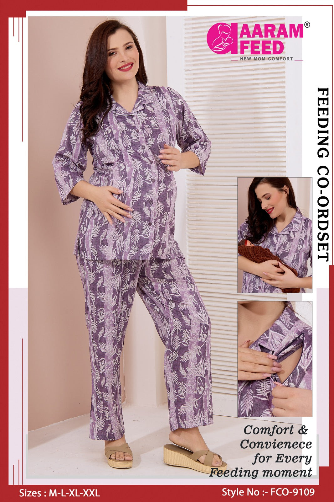 AARAMFEED FEEDING CO-ORD SET-FCO-9109