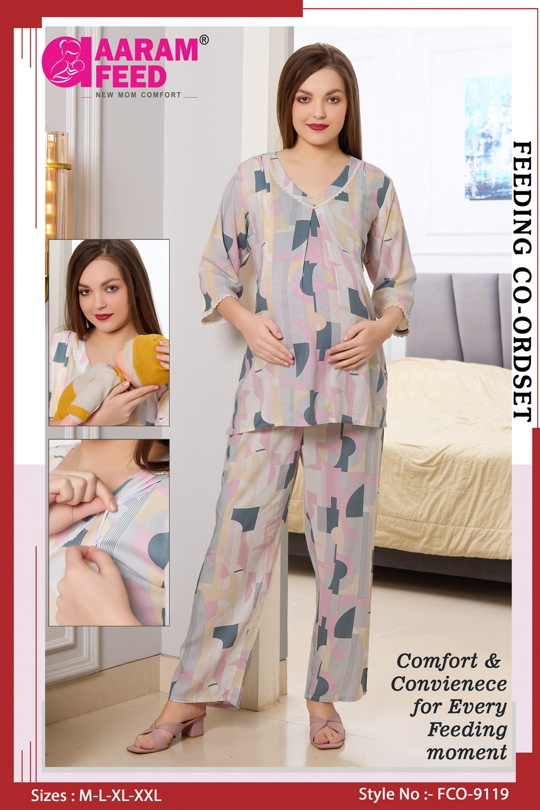 AARAMFEED FEEDING CO-ORD SET-FCO-9119