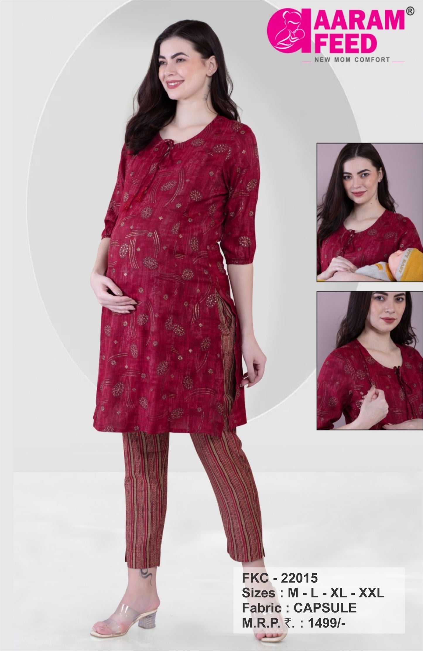 FEEDING KURTI CO-ORD SET – FKC – 22015