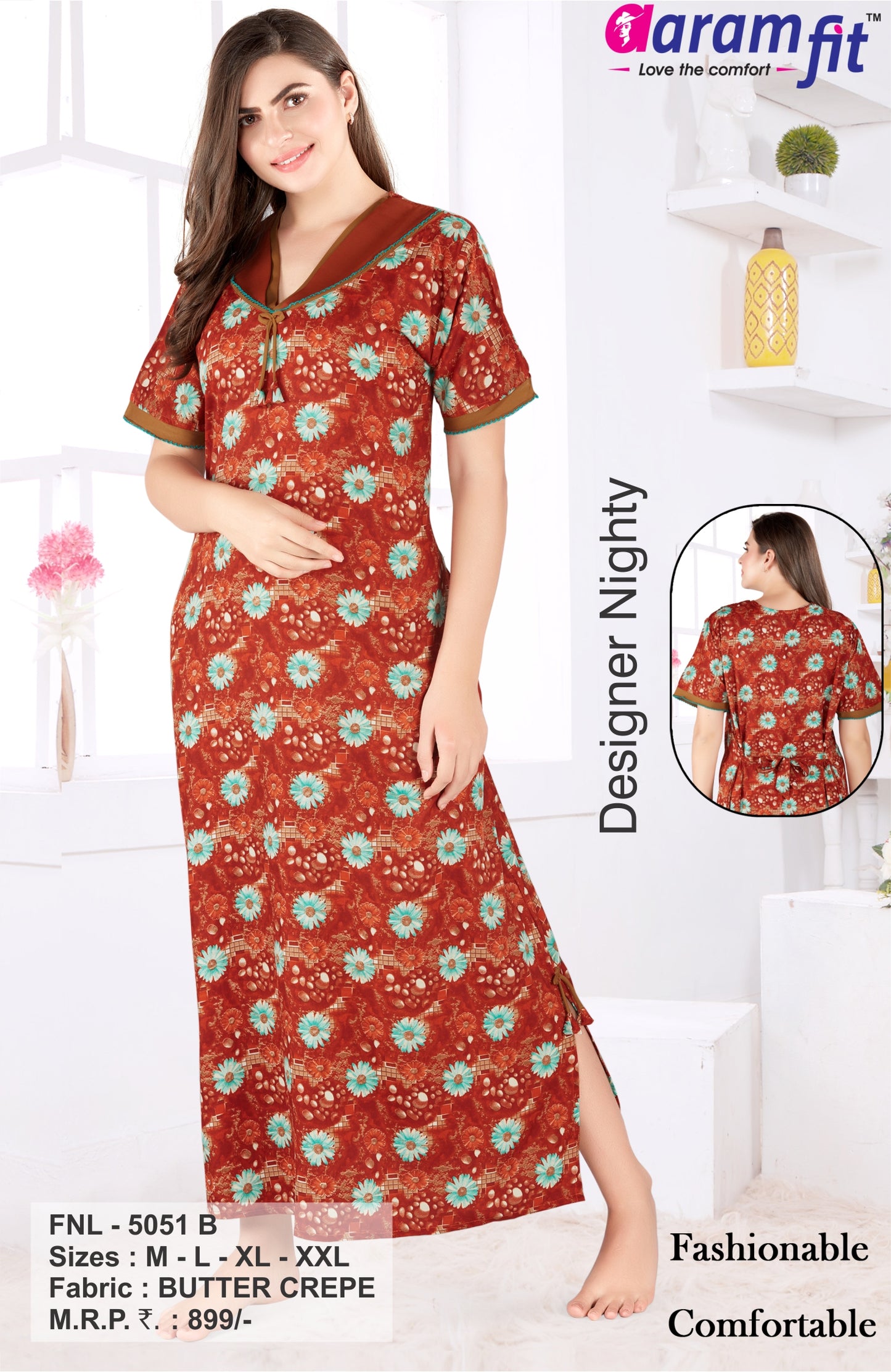 AARAMFIT DESIGNER NIGHTY FNL-5051