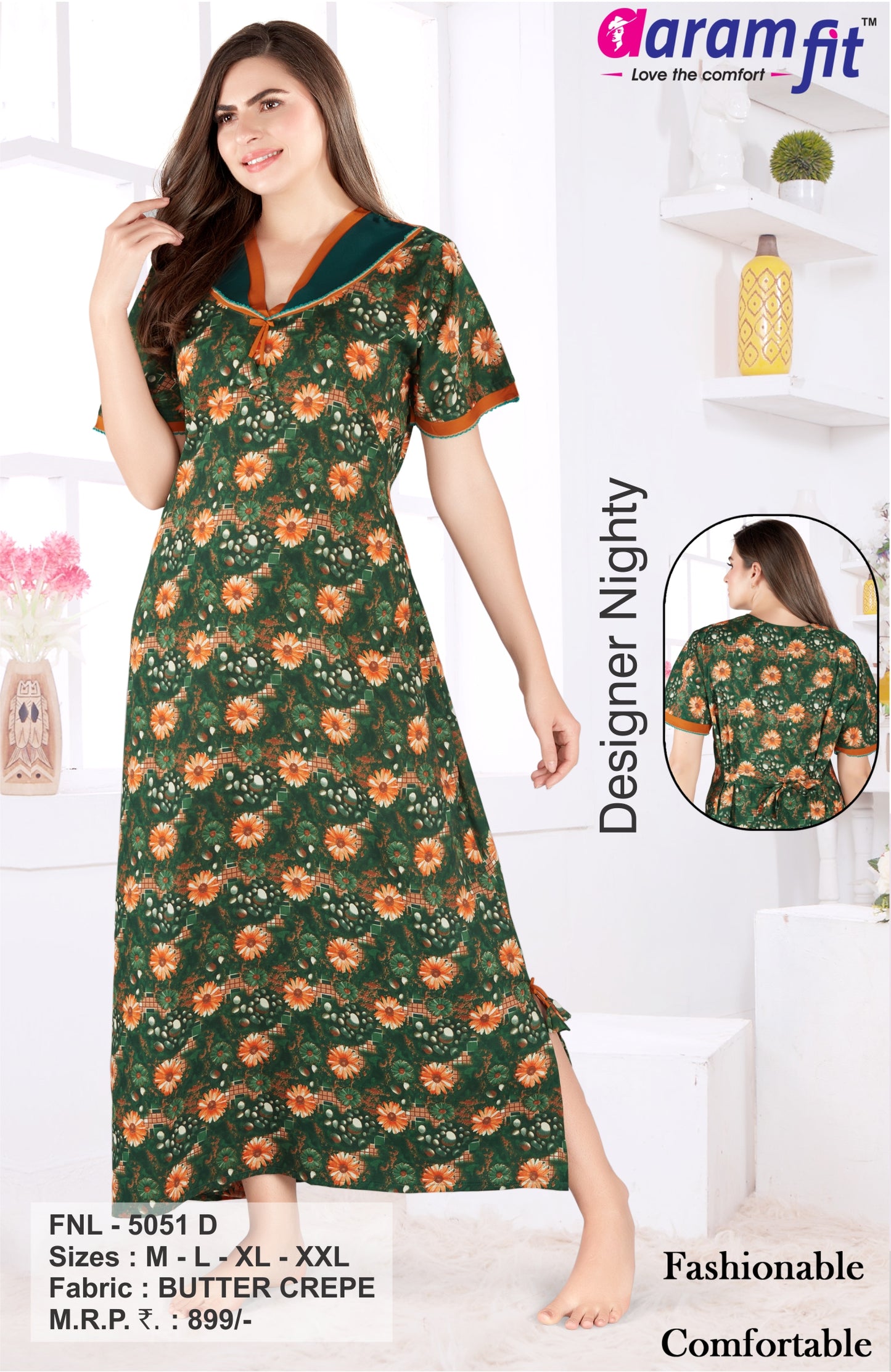 AARAMFIT DESIGNER NIGHTY FNL-5051