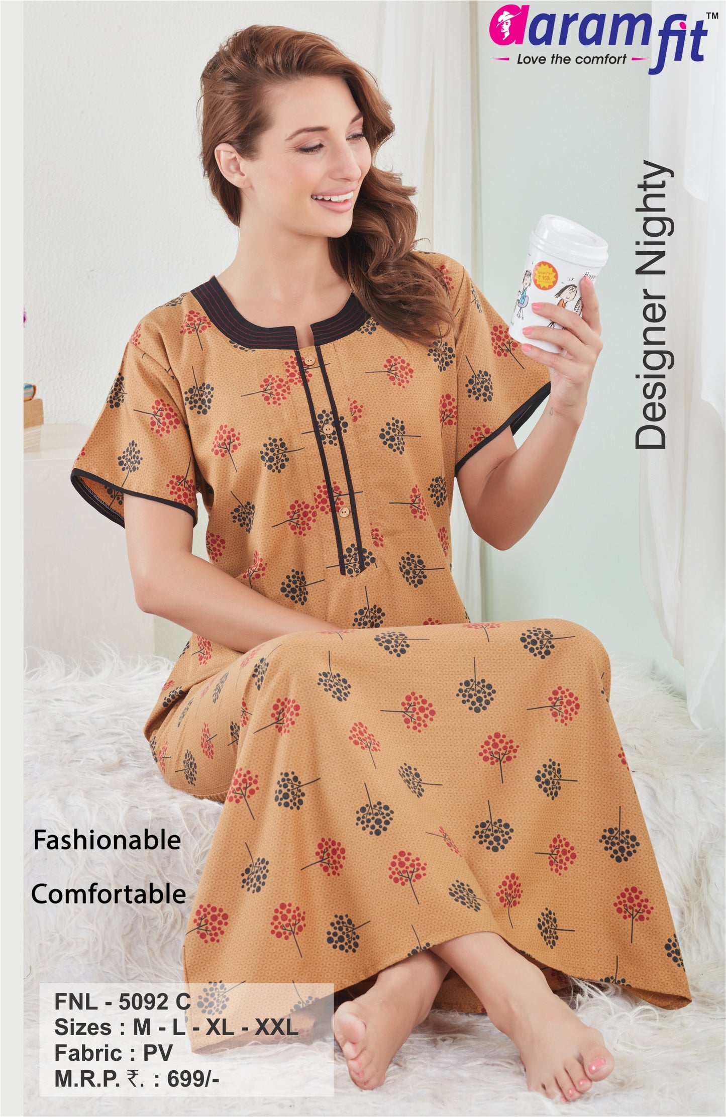 AARAMFIT DESIGNER NIGHTY FNL-5092