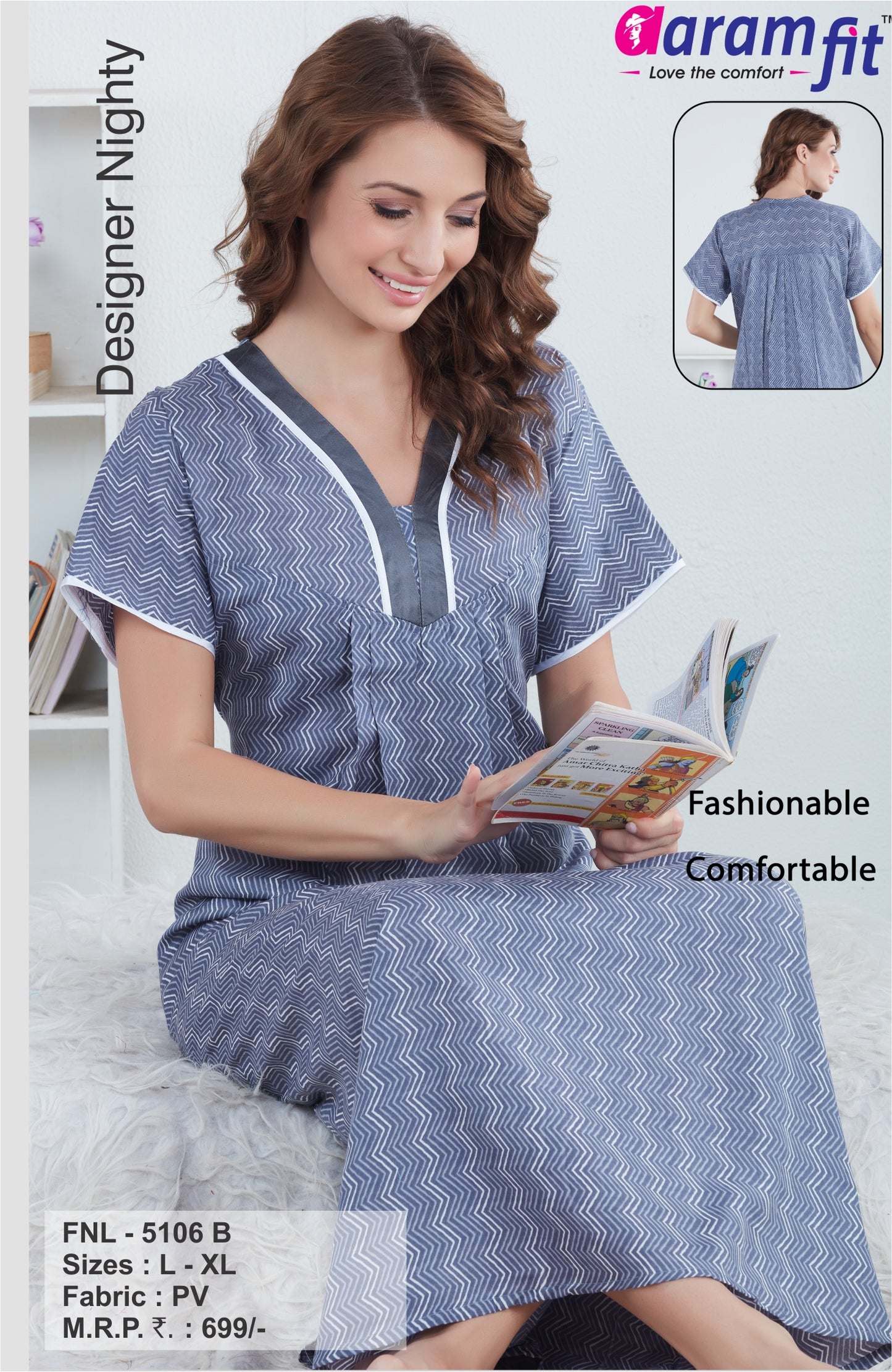 AARAMFIT DESIGNER NIGHTY FNL-5106