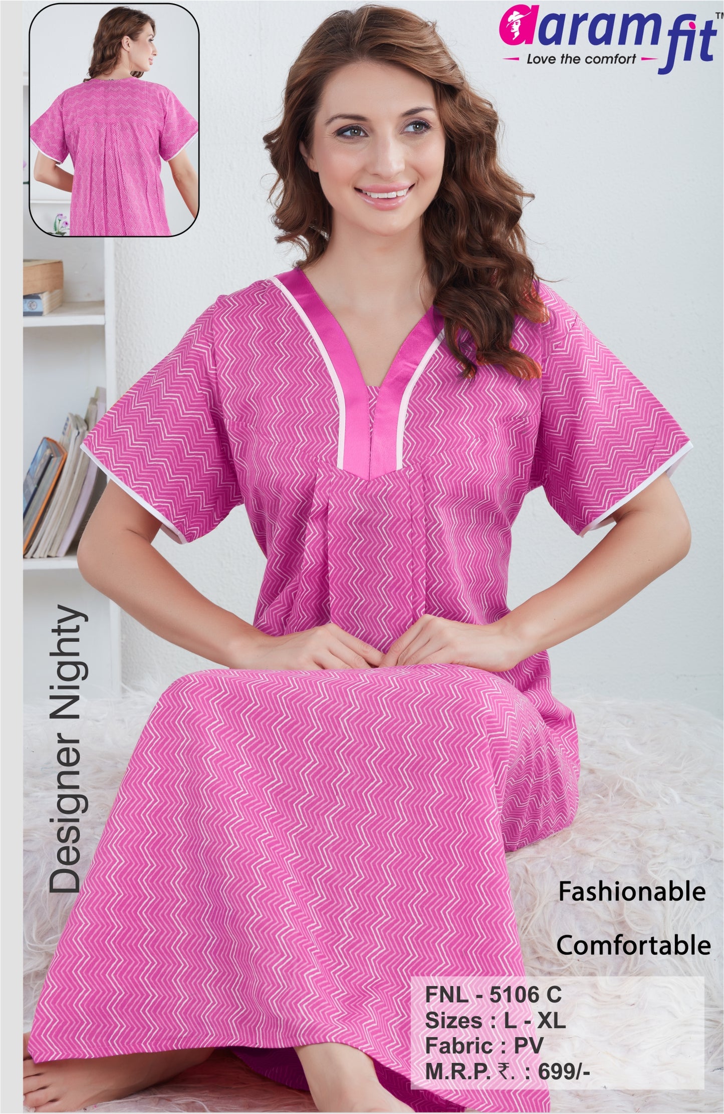 AARAMFIT DESIGNER NIGHTY FNL-5106