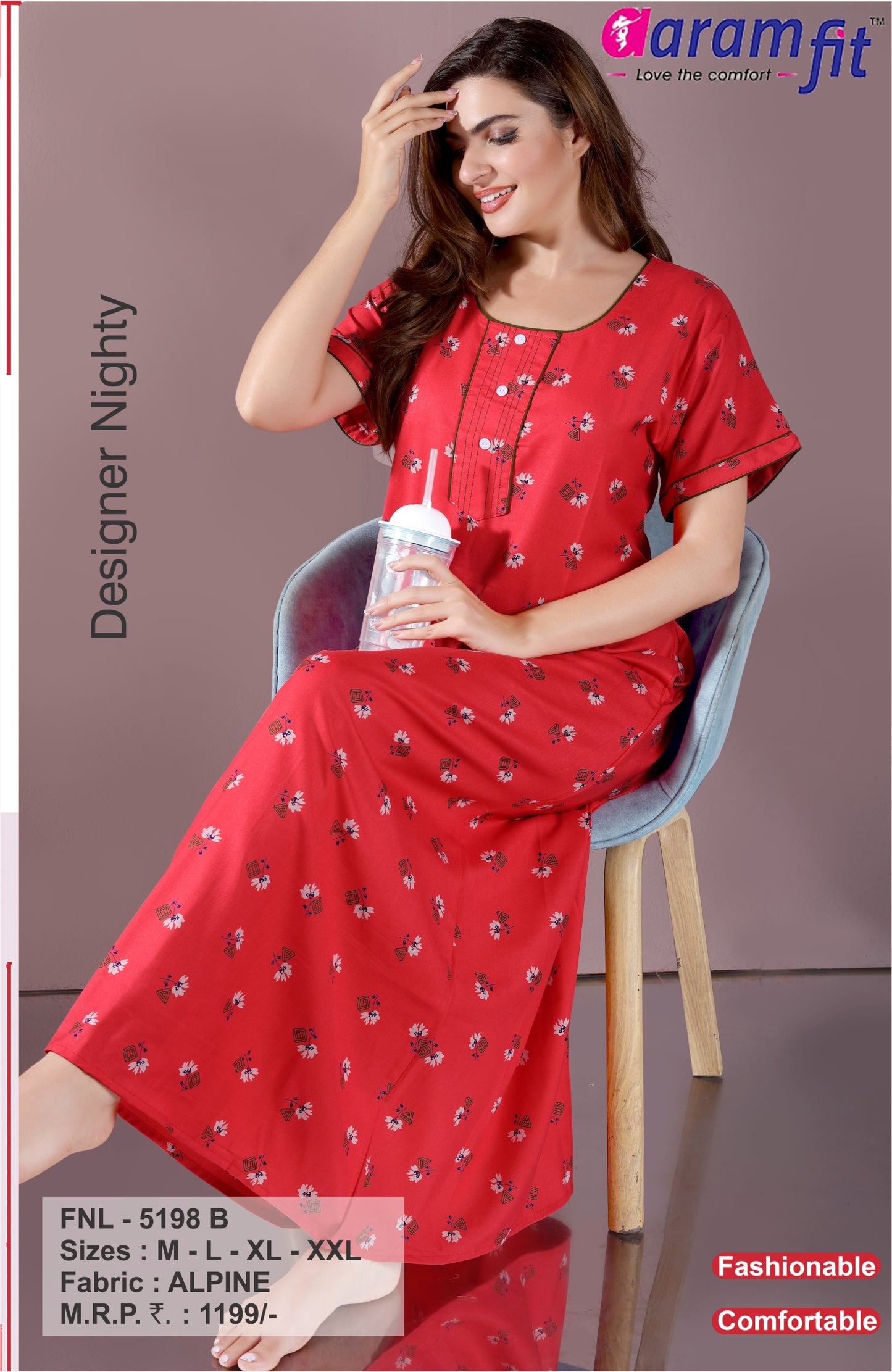 AARAMFIT DESIGNER NIGHTY FNL-5198