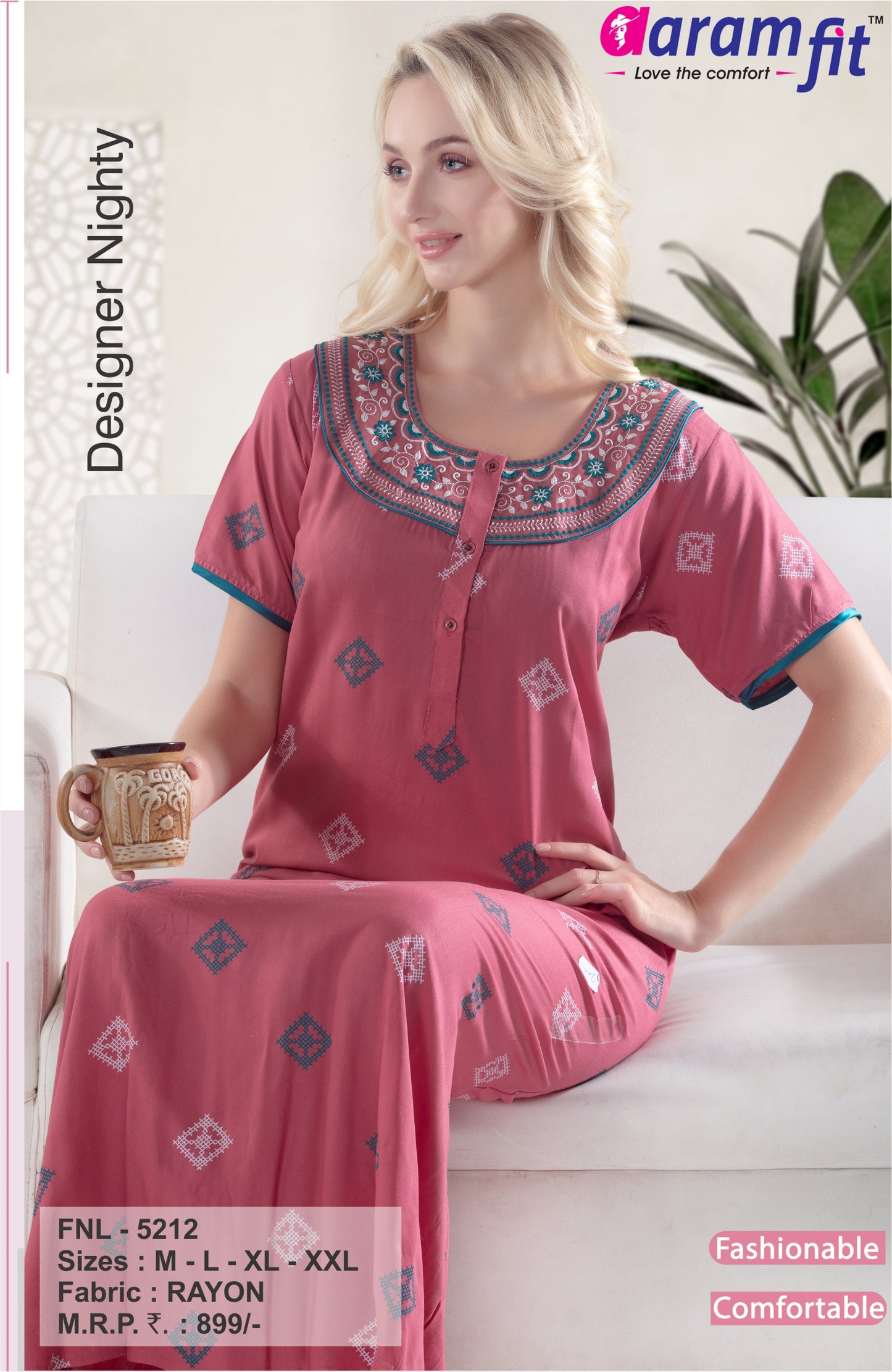 AARAMFIT DESIGNER NIGHTY FNL-5212