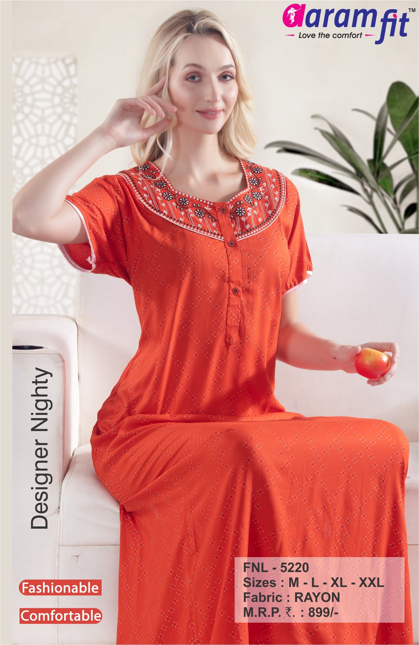 AARAMFIT DESIGNER NIGHTY FNL-5220