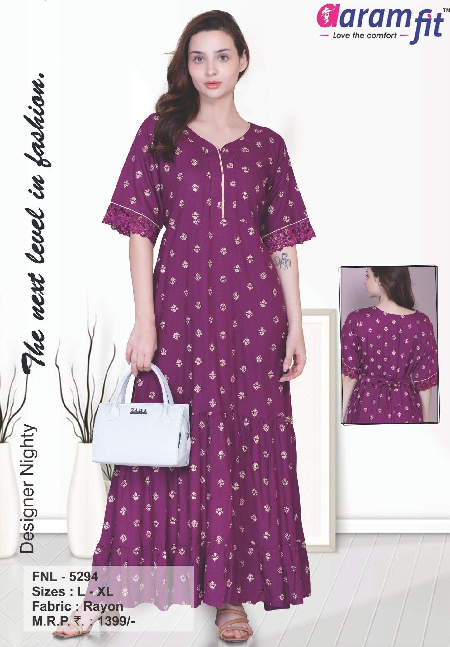 AARAMFIT DESIGNER NIGHTY FNL-5294
