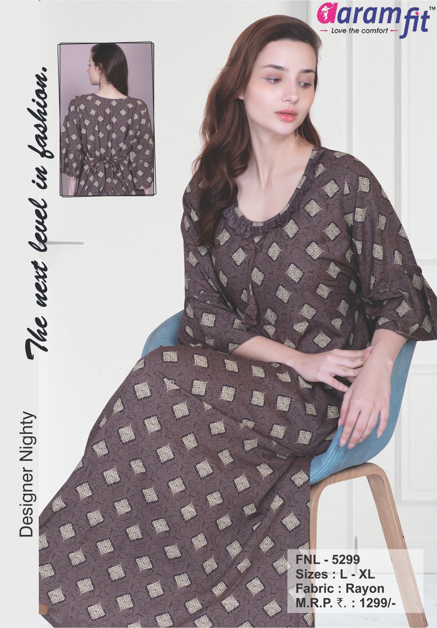 AARAMFIT DESIGNER NIGHTY FNL-5299