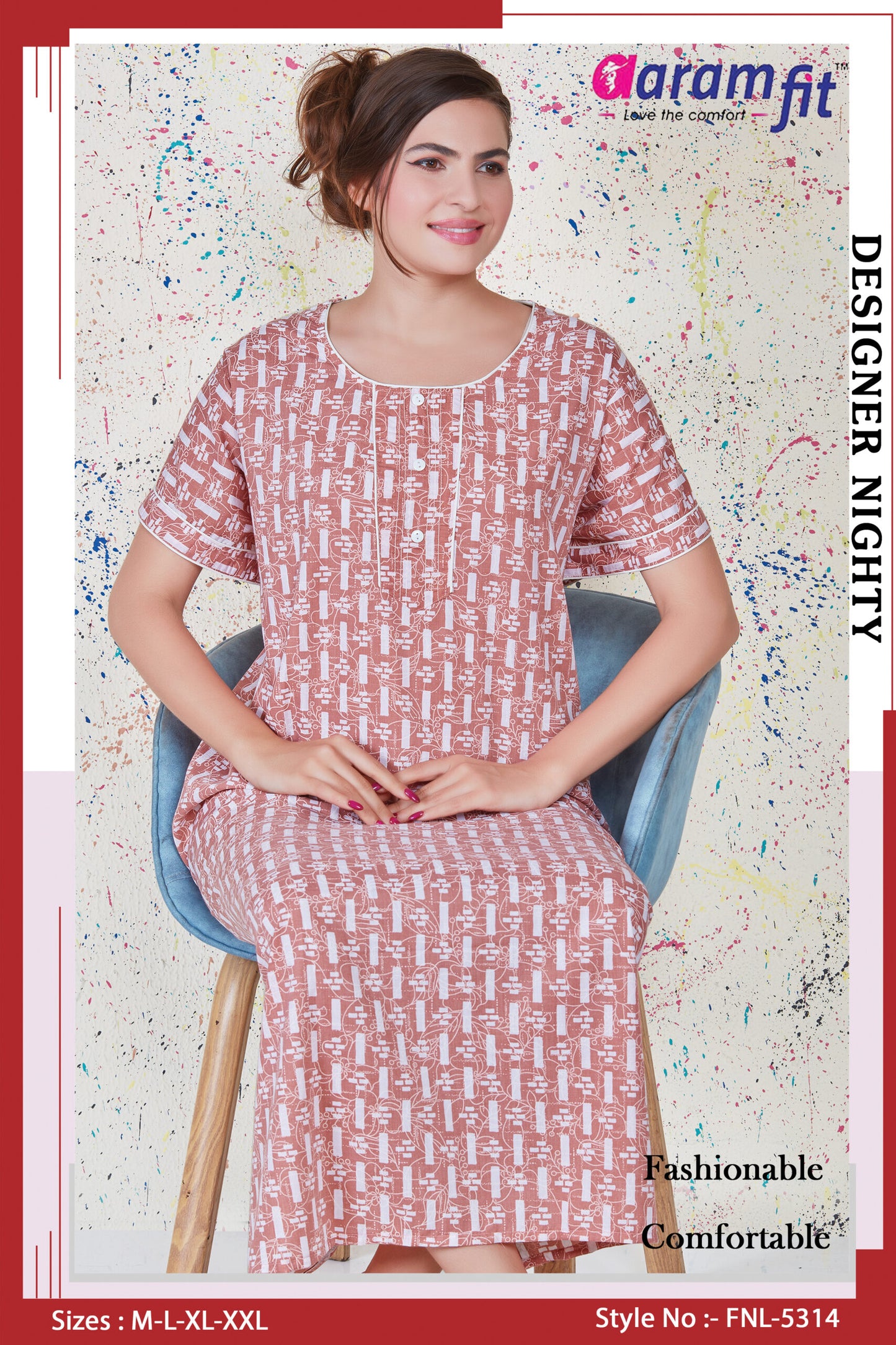 AARAMFIT DESIGNER NIGHTY FNL-5314
