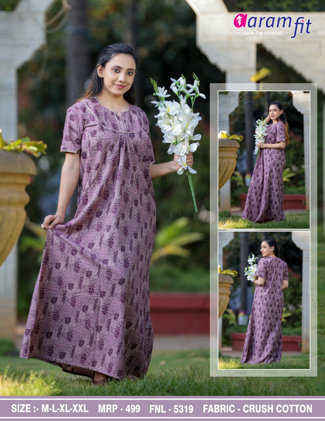 AARAMFIT DESIGNER NIGHTY FNL-5319