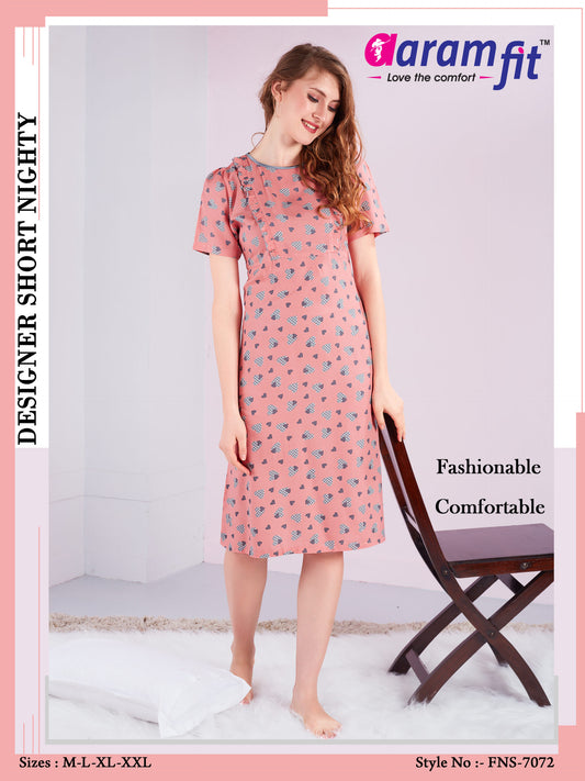 AaramFit Designer Nighty Short FNS-7072