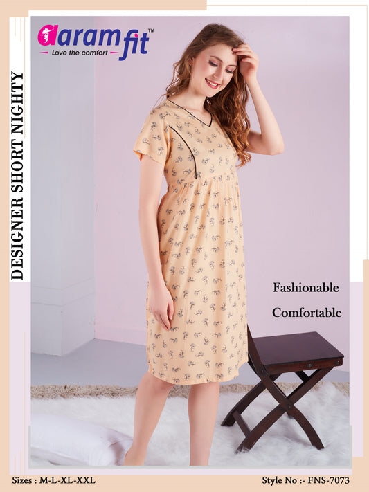 AaramFit Designer Nighty Short FNS-7073