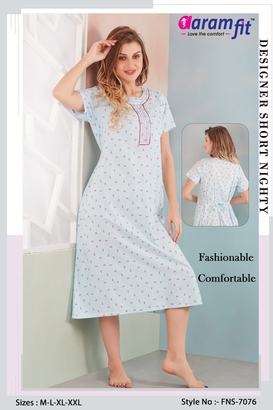 AaramFit Designer Nighty Short FNS-7076