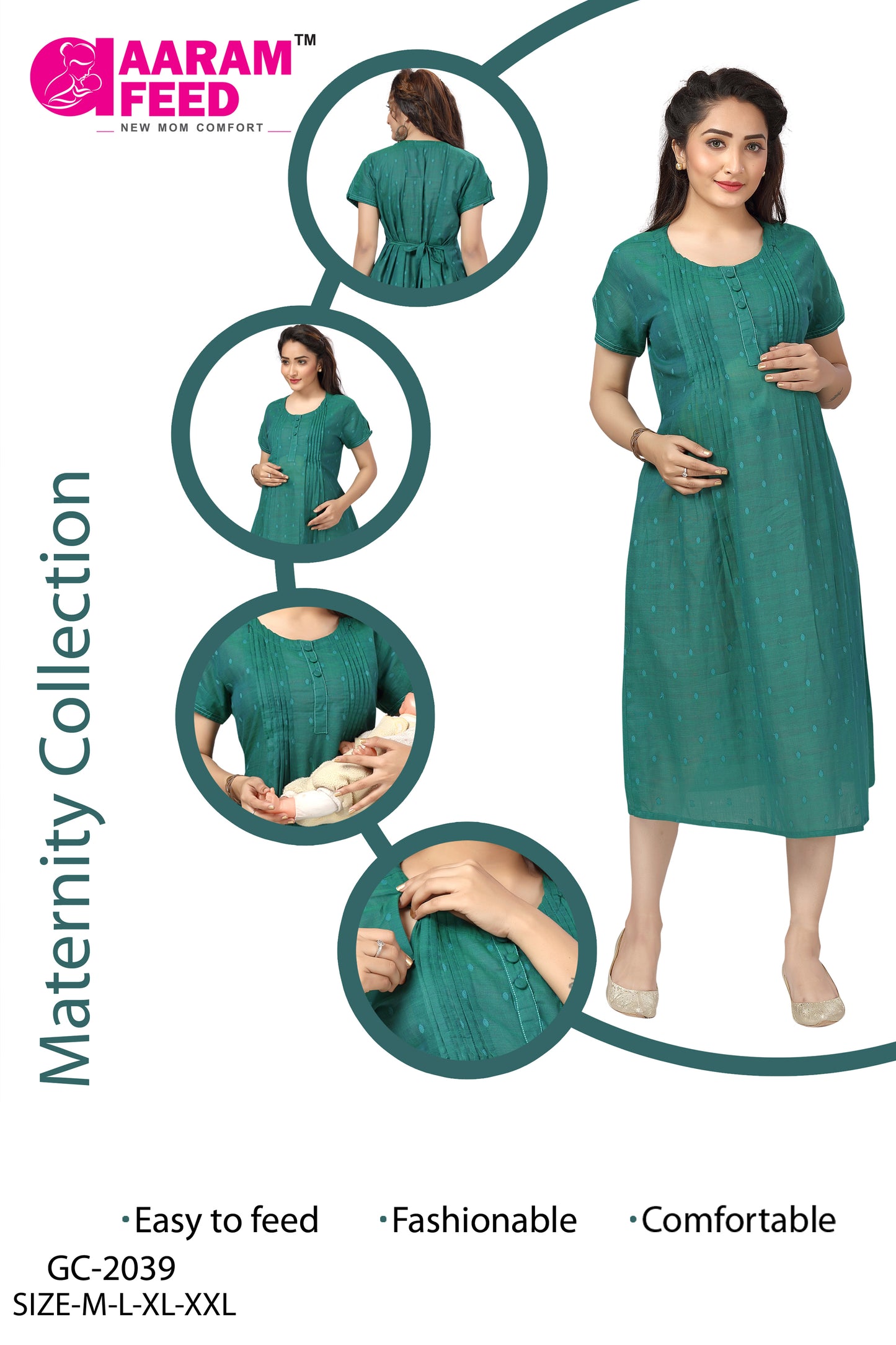 AaramFeed Feeding Gown Capri-GC-2039