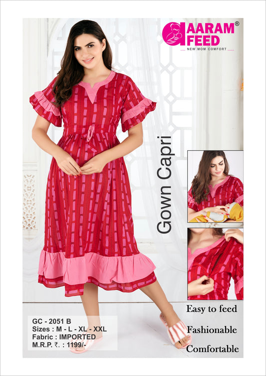 AaramFeed Feeding Gown Capri-GC-2051