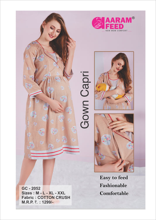 AaramFeed Feeding Gown Capri-GC-2052