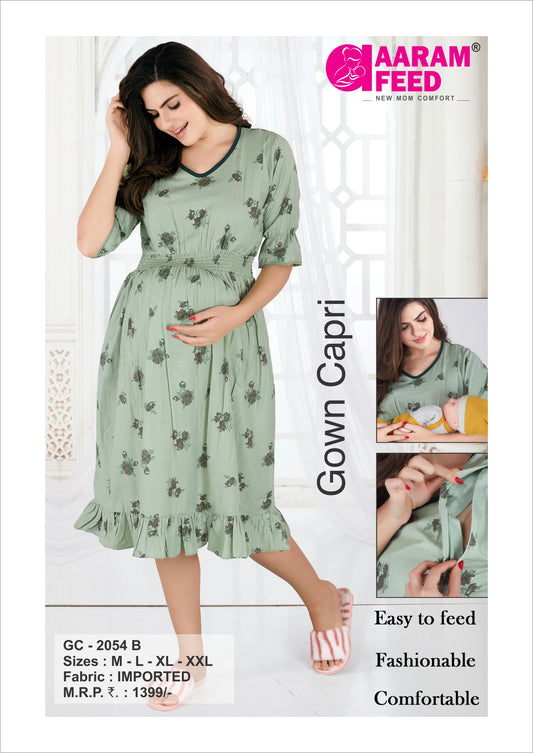 AaramFeed Feeding Gown Capri-GC-2054