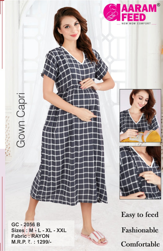AaramFeed Feeding Gown Capri-GC-2056