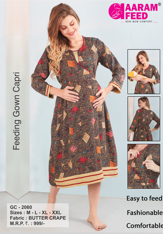 AaramFeed Feeding Gown Capri-GC-2060
