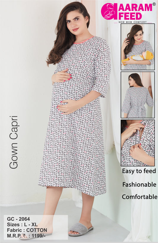 AaramFeed Feeding Gown Capri-GC-2064