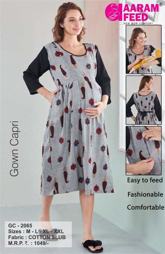 AaramFeed Feeding Gown Capri-GC-2065