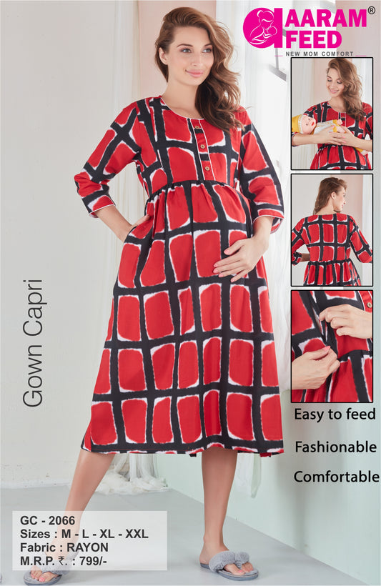 AaramFeed Feeding Gown Capri-GC-2066