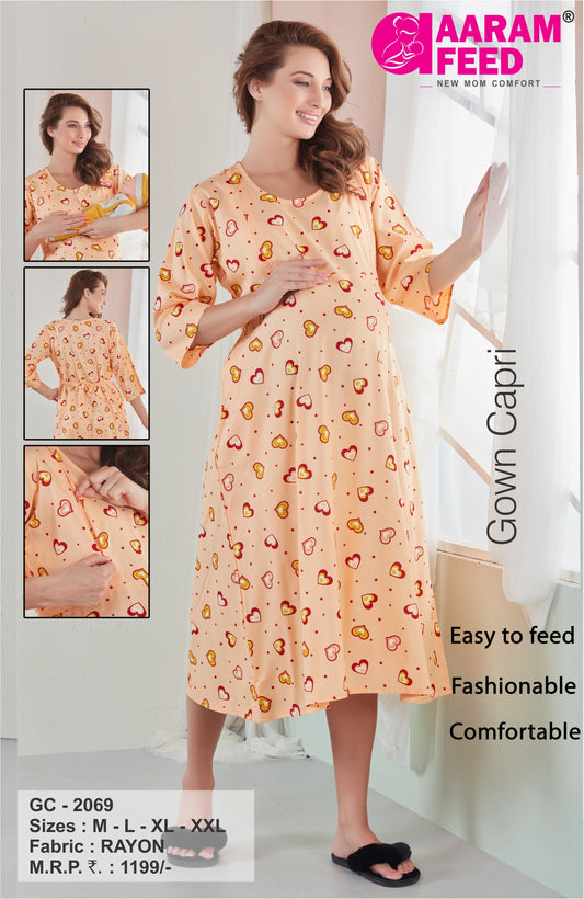 AaramFeed Feeding Gown Capri-GC-2069