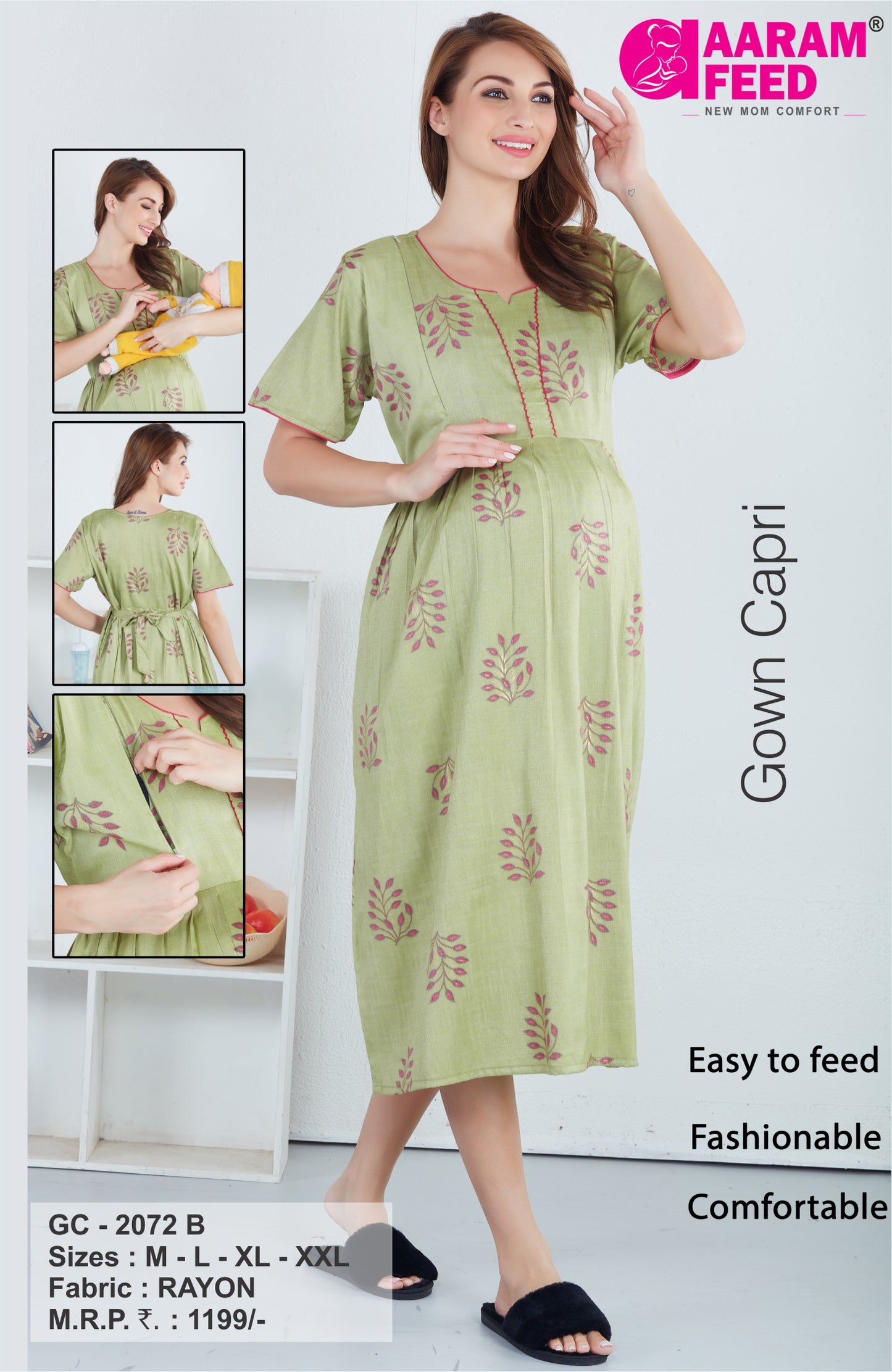 AaramFeed Feeding Gown Capri-GC-2072