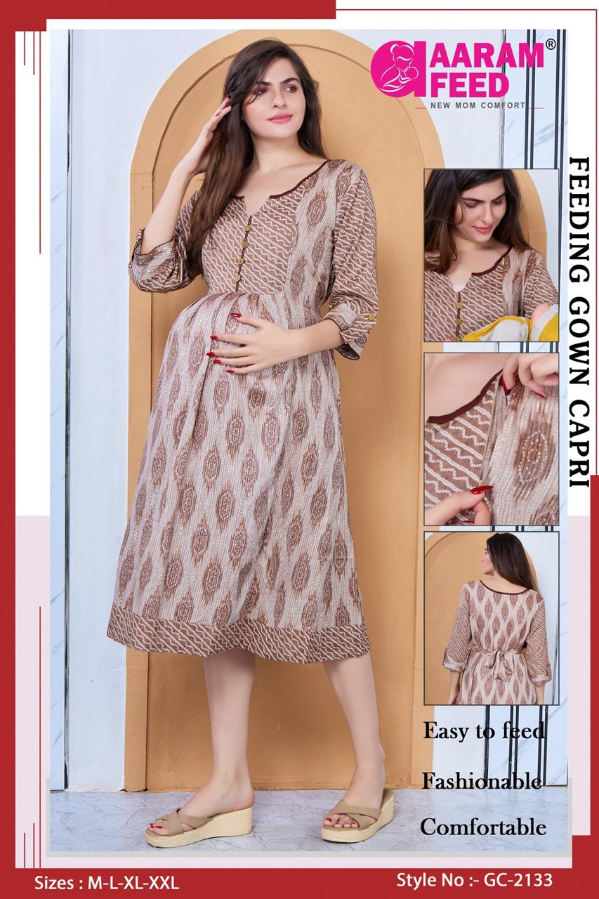 AaramFeed Feeding Gown Capri-GC-2133