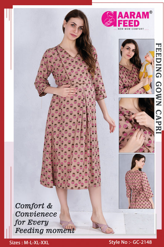 AaramFeed Feeding Gown Capri-GC-2148