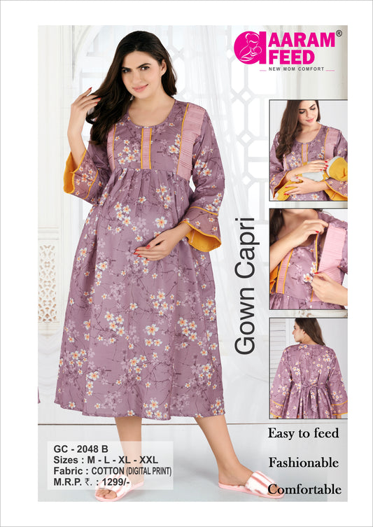 AaramFeed Feeding Gown Capri-GC-2048