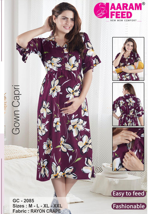 AaramFeed Feeding Gown Capri-GC-2085