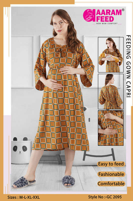 AaramFeed Feeding Gown Capri-GC-2095