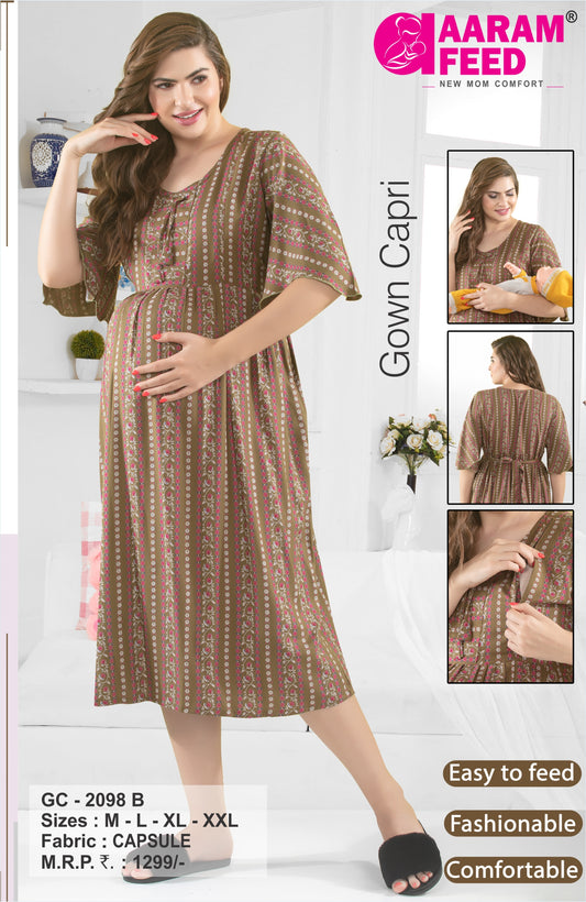 AaramFeed Feeding Gown Capri-GC-2098