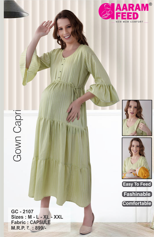 AaramFeed Feeding Gown Capri-GC-2107